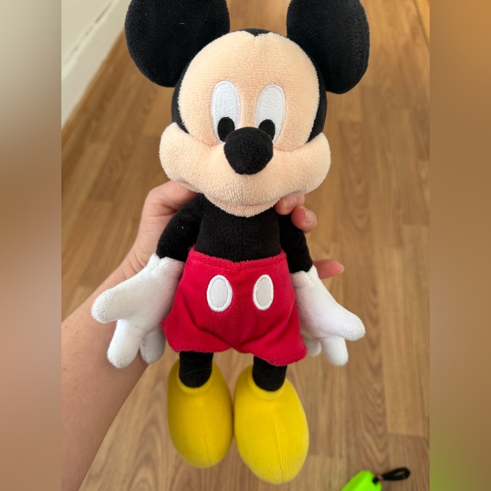 Disney Mickey Mouse Plush - Black, Red, Yellow